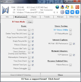 D7 - System Configuration Tool, System, Toolbox, Tools, Windows 7, Windows, OS Enhancements