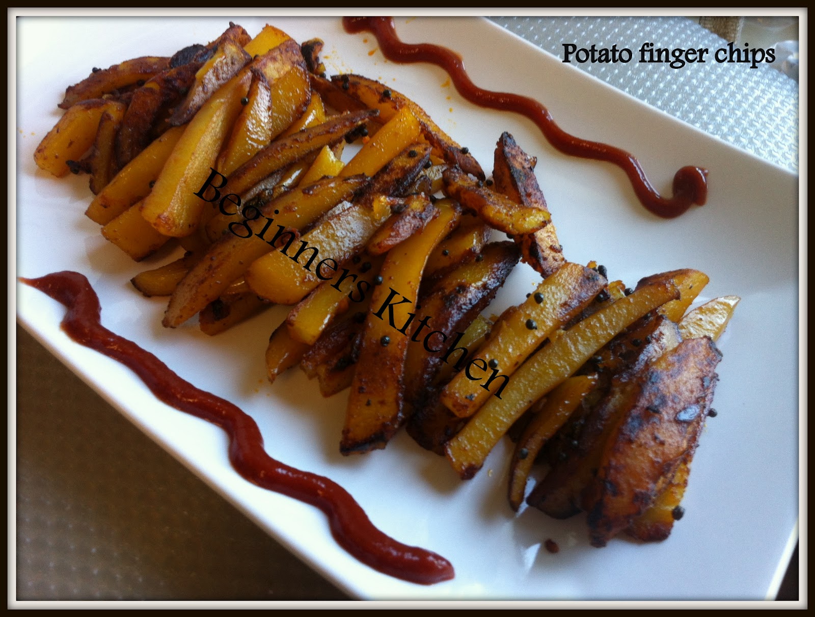Beginners Kitchen Potato finger chips