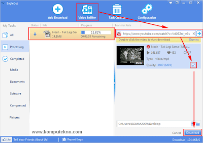 Mempercepat download dengan EagleGet Downloader - 4 Mempercepat download dengan EagleGet Downloader - 4