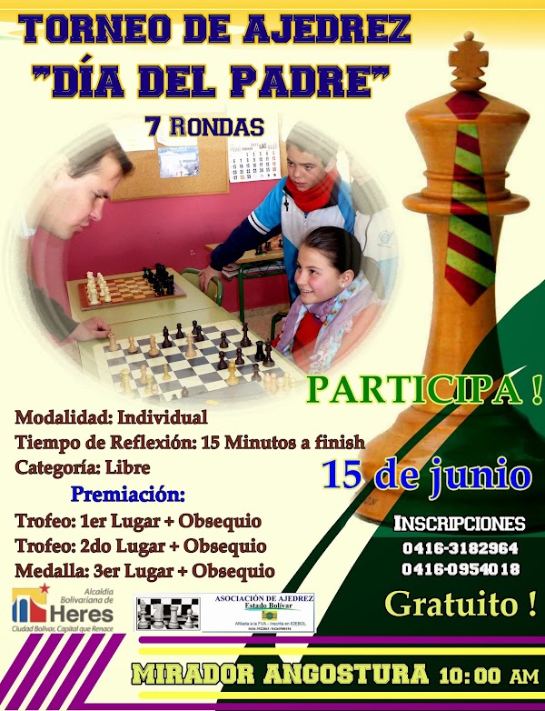 TORNEO DE AJEDREZ EN HONOR AL "DÍA DEL PADRE" TORNEO DE AJEDREZ EN HONOR AL "DÍA DEL PADRE"