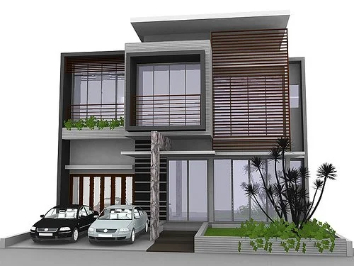 FLOWERS: Minimalist House Design  Image Model Rumah Idaman