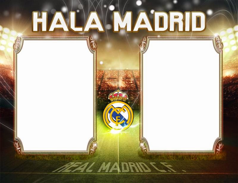Marco para 2 fotos inspirado en el Real Madrid