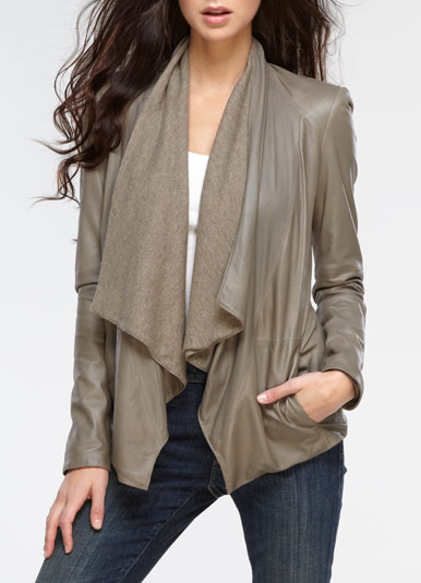 La Montrealiste Trend Of The Day Drape Front Jacket