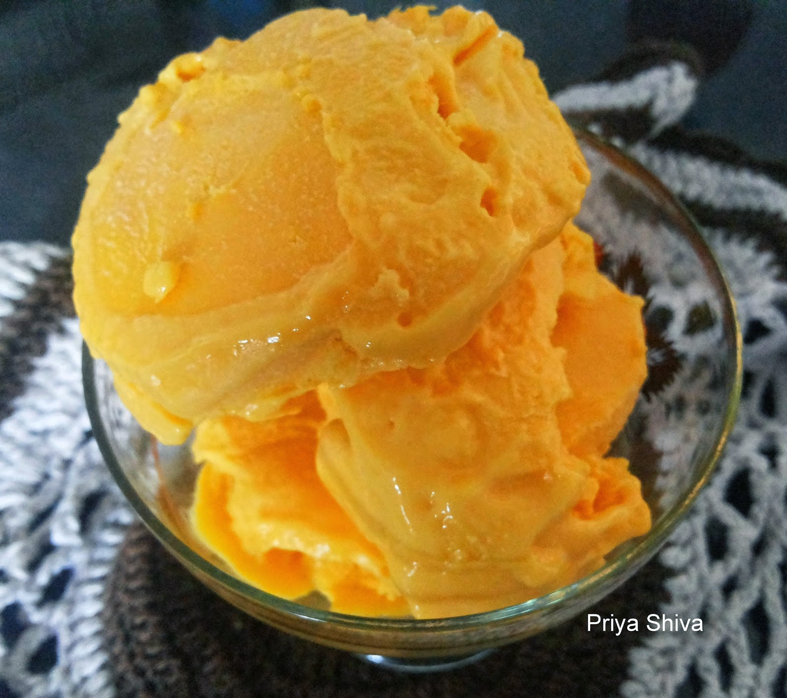 The aromas of my Mango Ice Cream