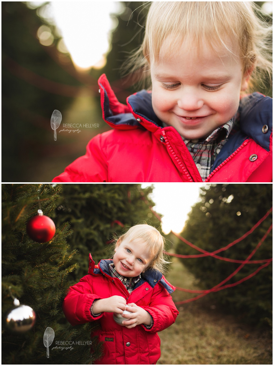 Christmas Tree Farm Mini-Sessions | Chicago Child Photographer | Rebecca Hellyer Photography