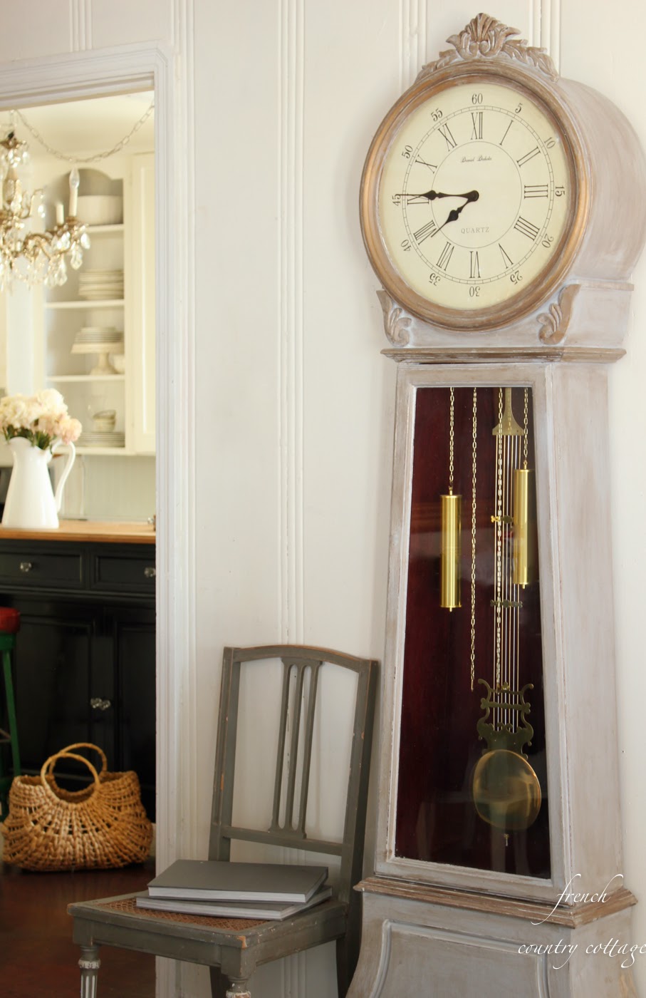 Antique inspired clock FRENCH COUNTRY COTTAGE