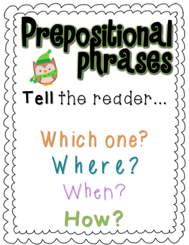 prepositional phrases grade tpt grab