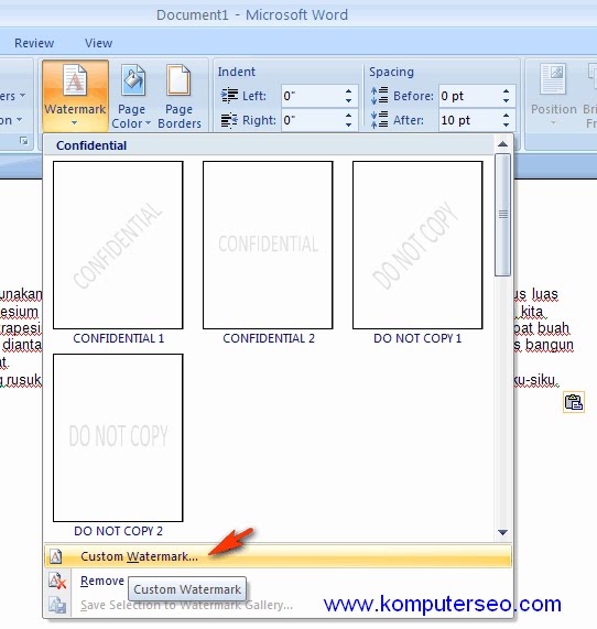 Membuat Watermark Di Powerpoint | membuat watermark word cara membuat watermark di word 2007 Membuat Watermark Di Powerpoint | membuat watermark word cara membuat watermark di word 2007
