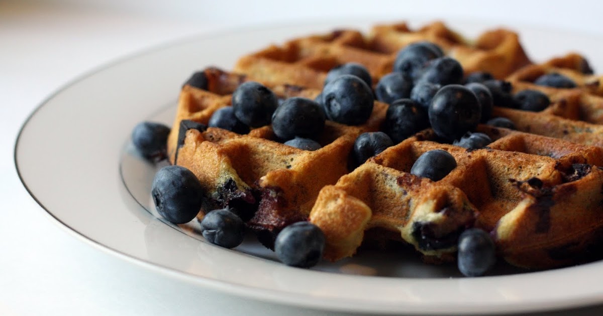 Clean Eating Meets Country Girl Whole Grain blueberry waffles