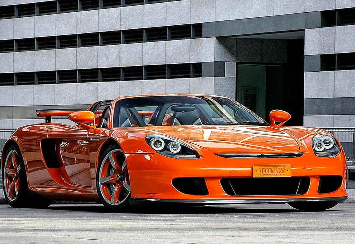 Orange Porsche Carrera Gt Cool Wallpaper Hd