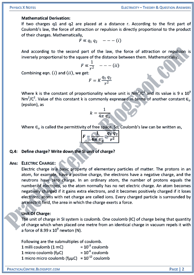 electricity-theory-and-question-answers-physics-x