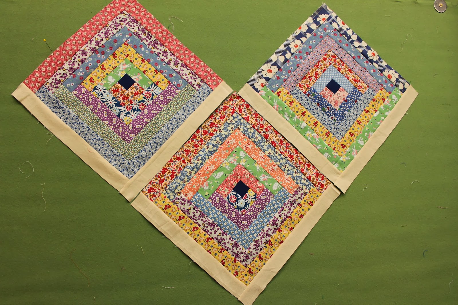 Quilting is more fun than Housework... Log Cabin Quilt Top Finished!