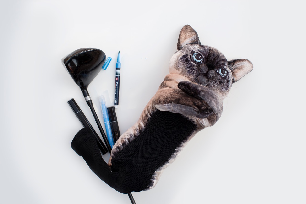 Custom Golf headcovers and puppets Golfcat headcover