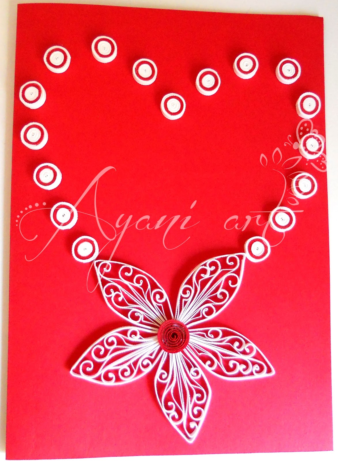 Ayani art Quilled Valentine cards