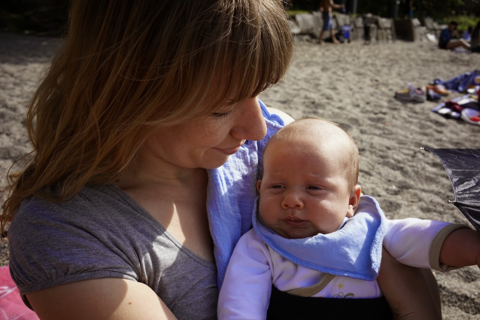 Richard Bjerkoe - Robust Dad - Milla and Timmy at the Beach