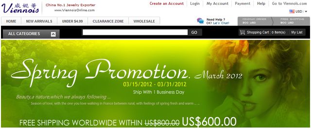 US.Viennois-Online.com - Wholesale Fashion Jewelry