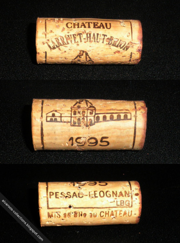 Wine cork: Chateau Larrivet - Haut Brion, Pessac Leognan 1995 Wine cork: Chateau Larrivet - Haut Brion, Pessac Leognan 1995