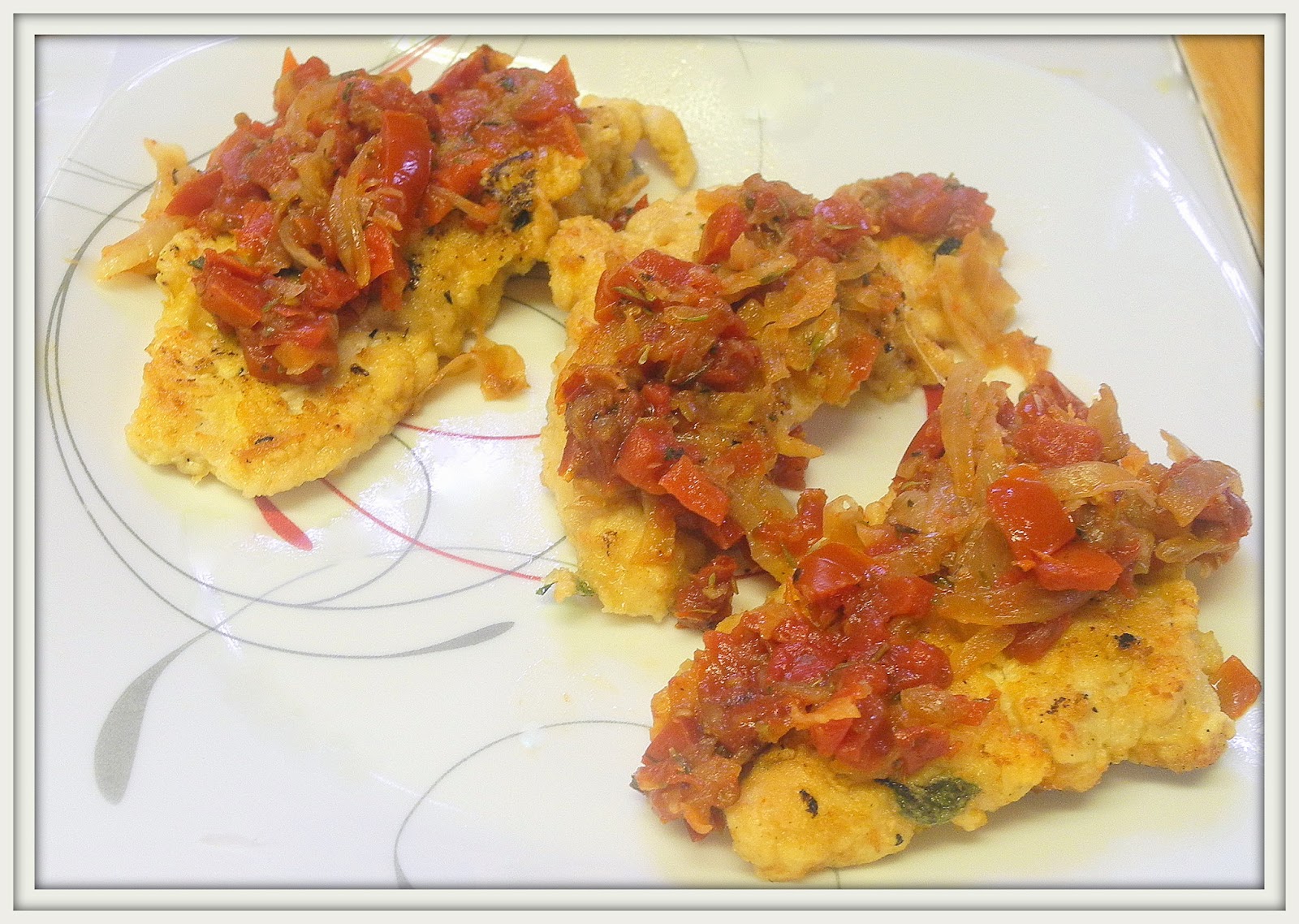 Chicken Milanese with Tomato and Fennel Sauce