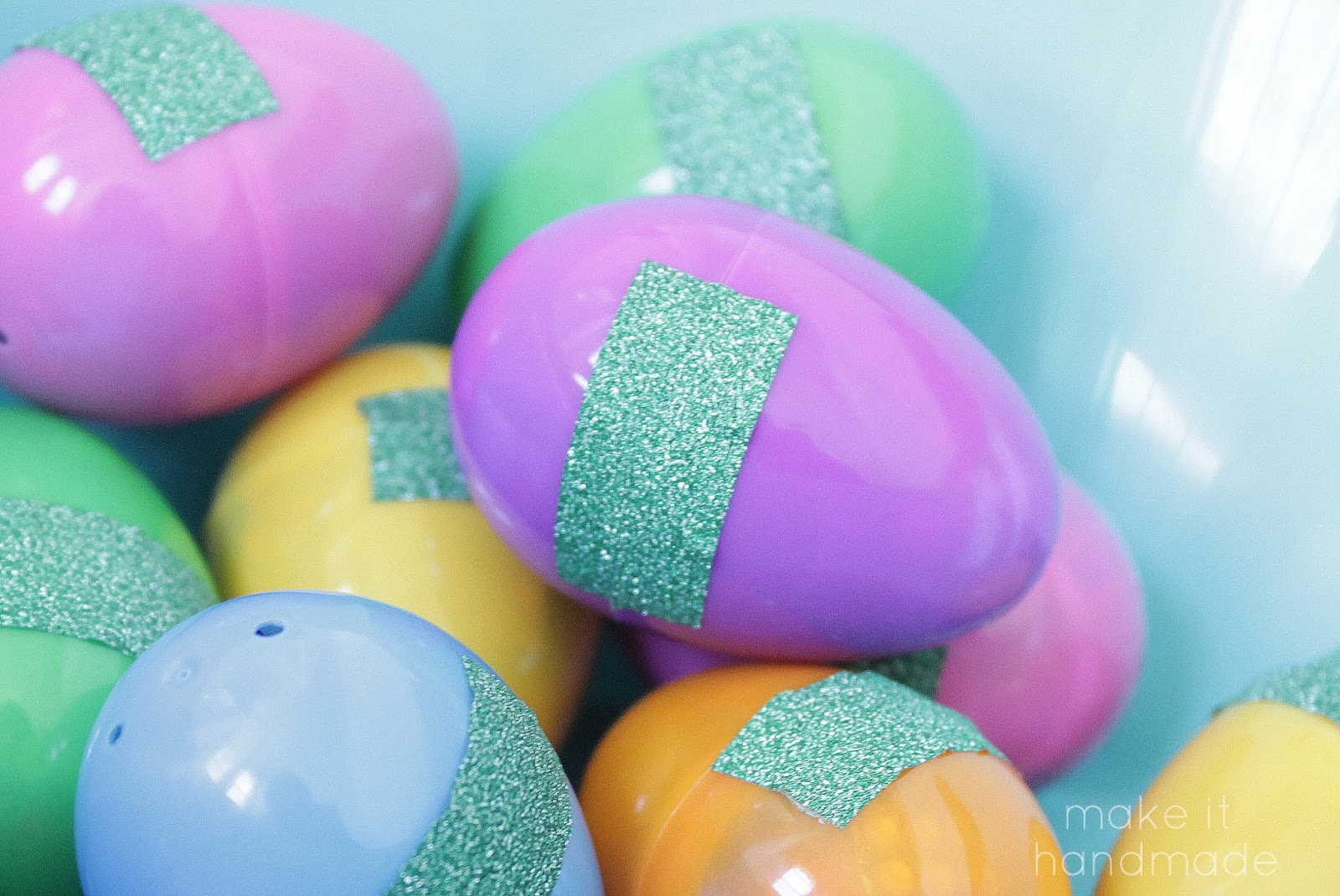 Make It Handmade Sparkle Tape Easter Eggs!
