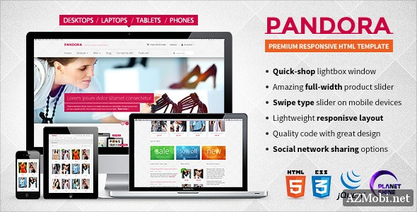 Pandora — Premium Responsive HTML5 & CSS3