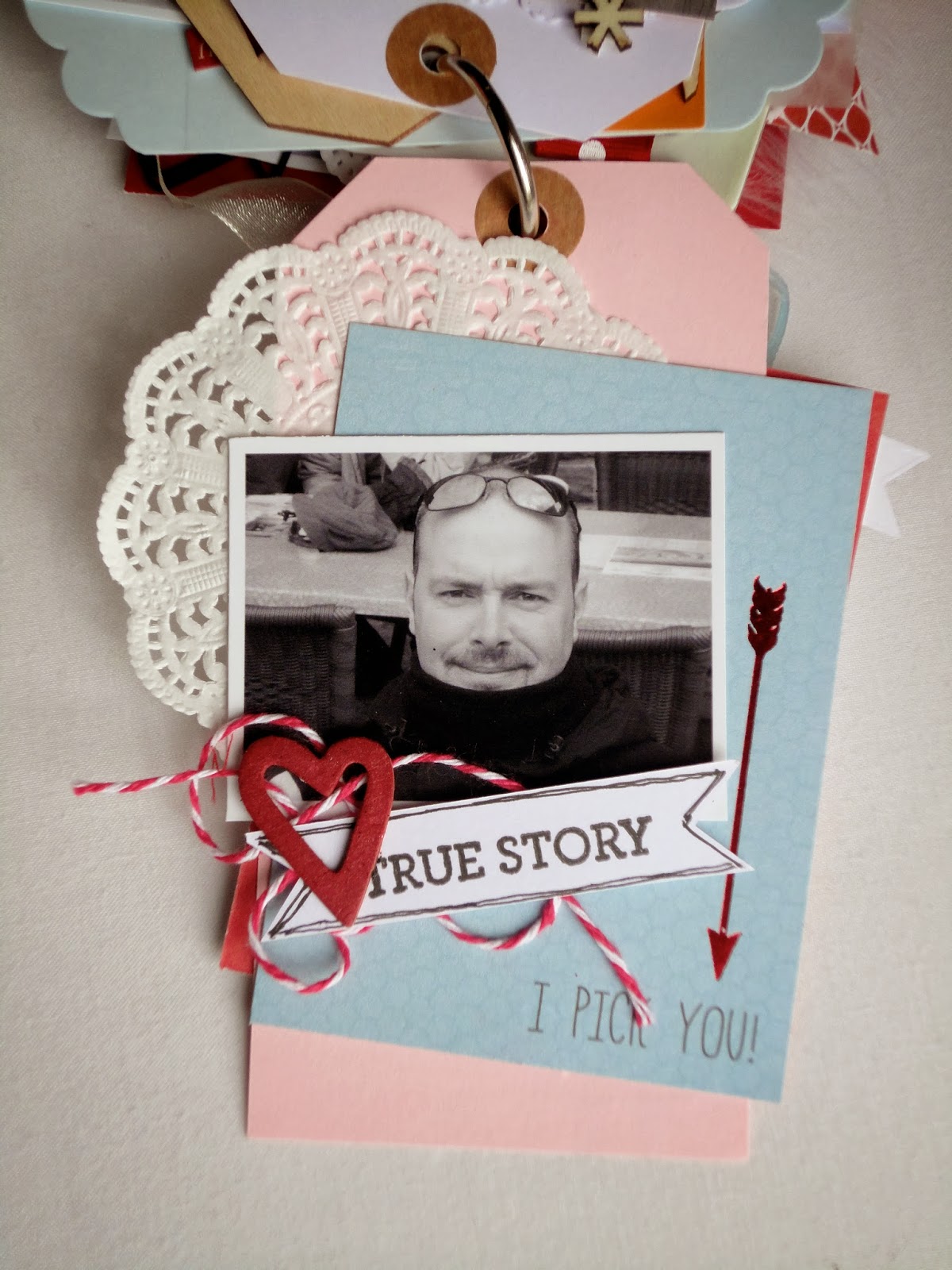 Instants de Scrap Mini album "Saint Valentin"