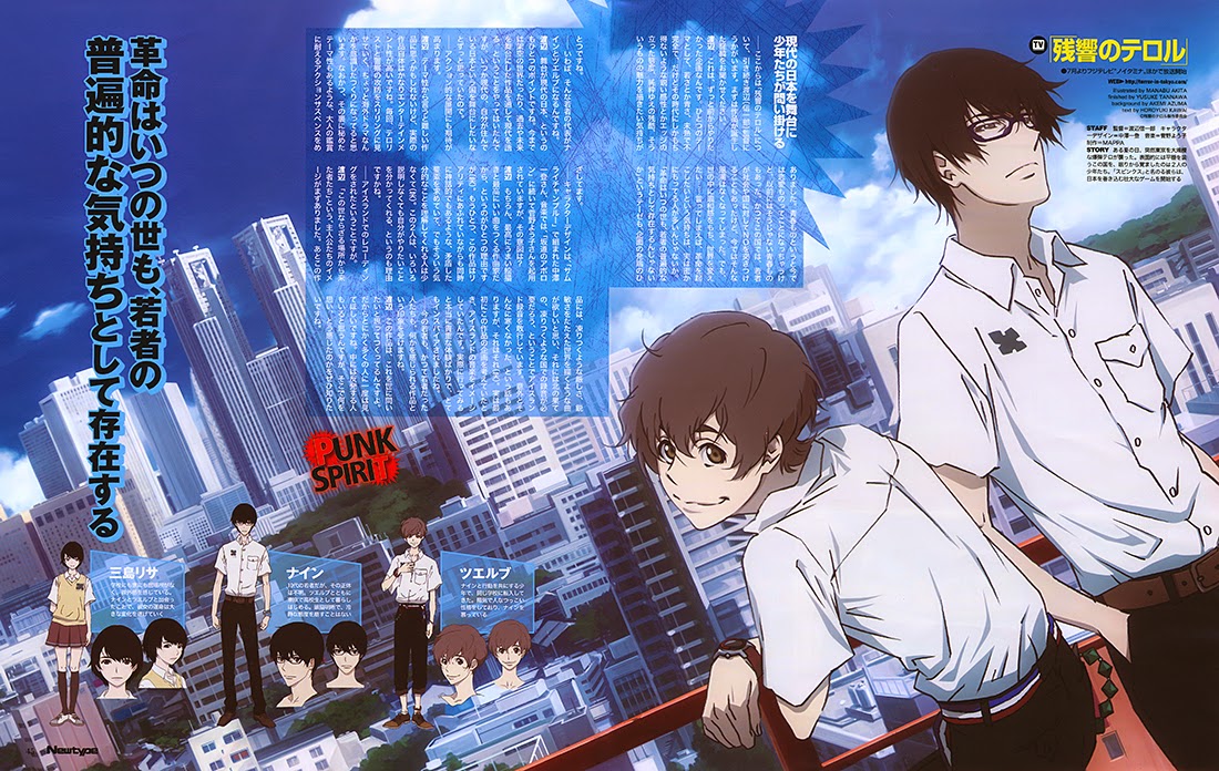 Zankyou no Terror - Anime Terbaik