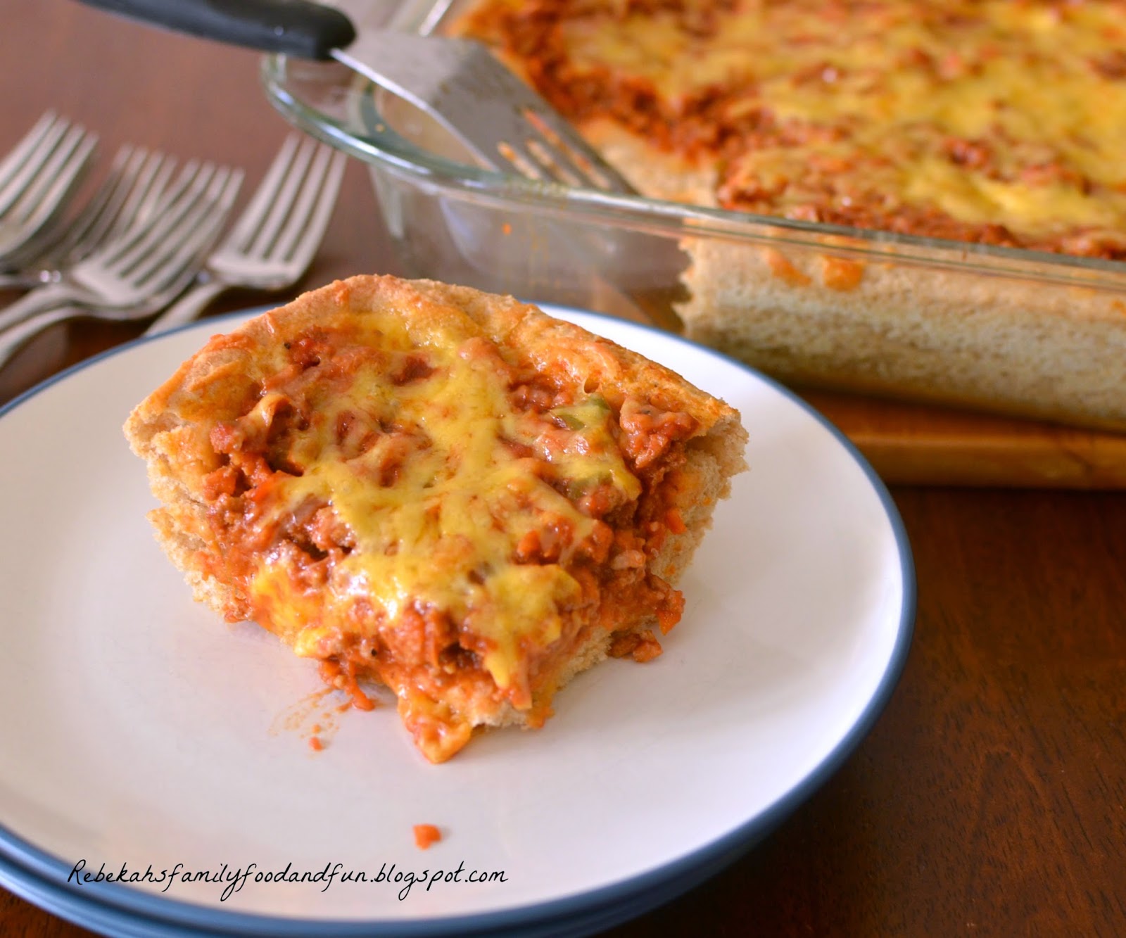 Family, Food, and Fun Deep Dish Sloppy Joe Casserole