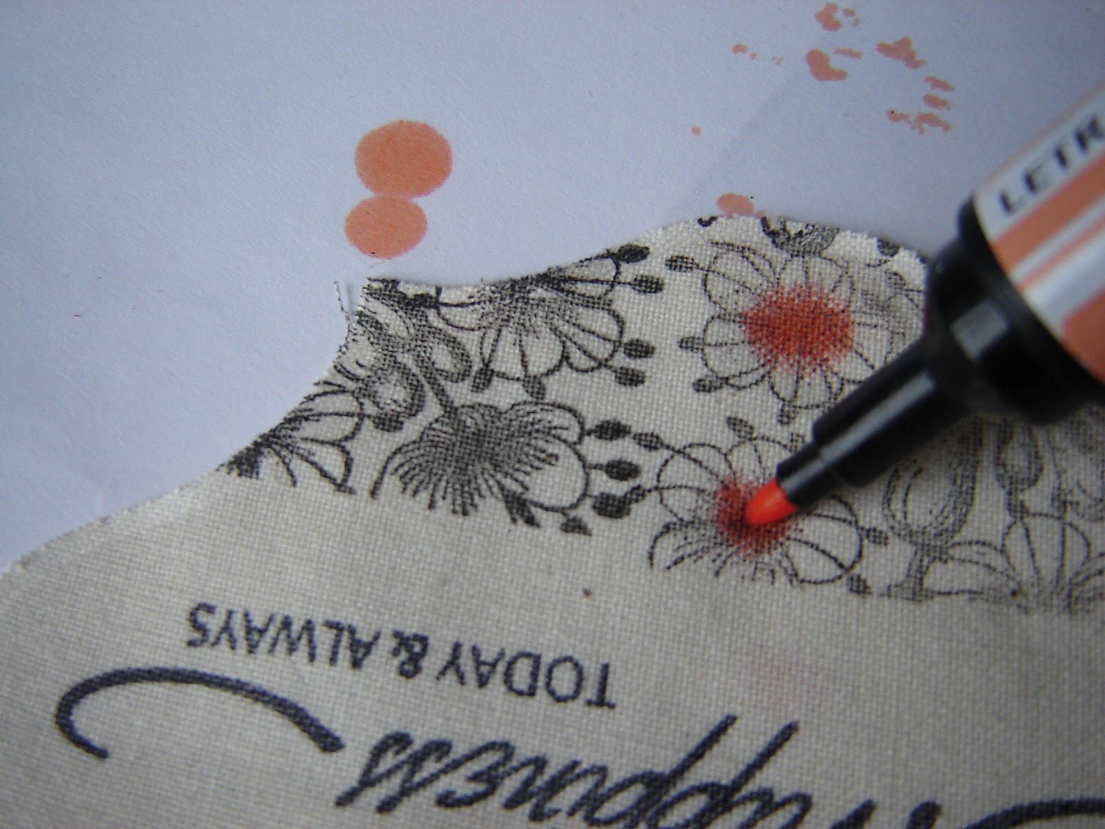 That Craft Place DT Inspiration Blog Tutorial Stamping on Fabric