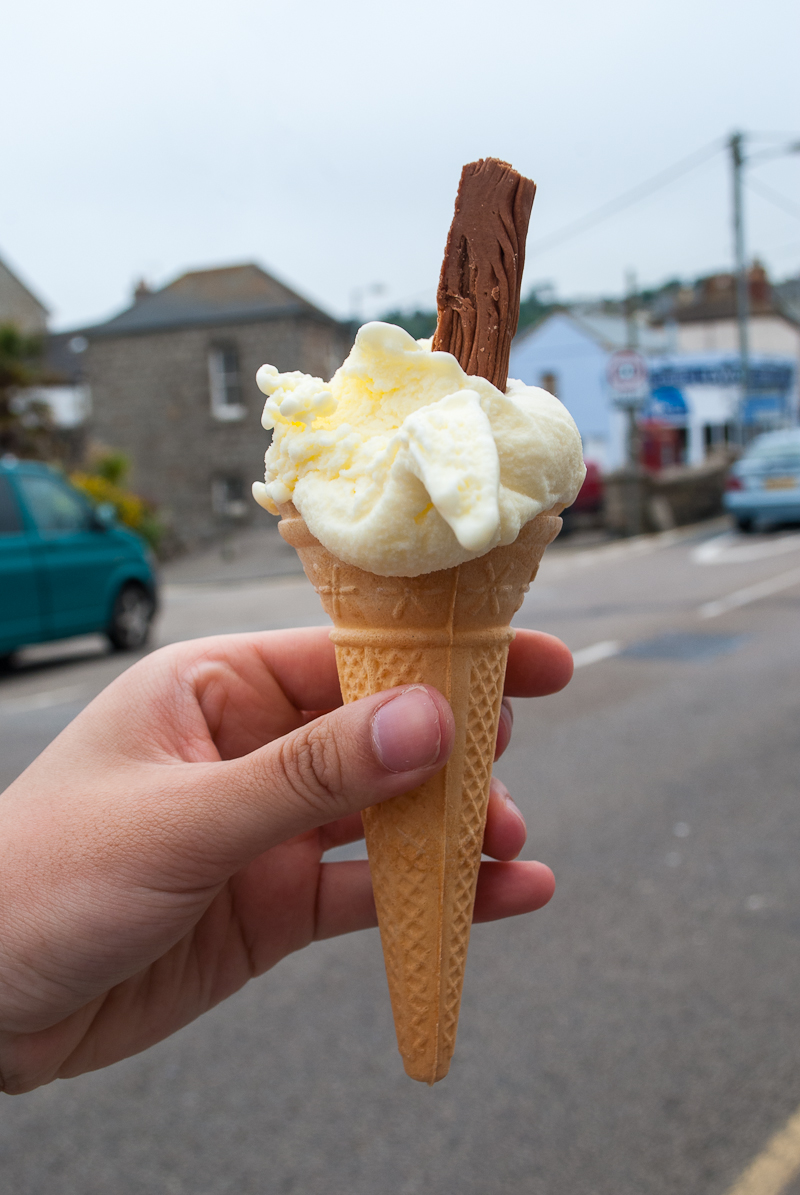 Homemade ice cream homemade ice cream picture from a stall in newlyn in cornwall, england