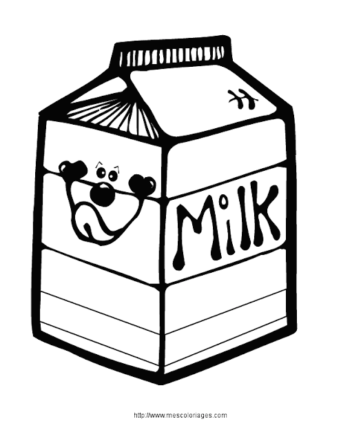 coloriage lait
