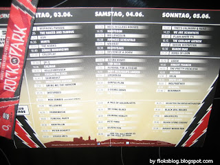 Lineup Rock im Park 2011