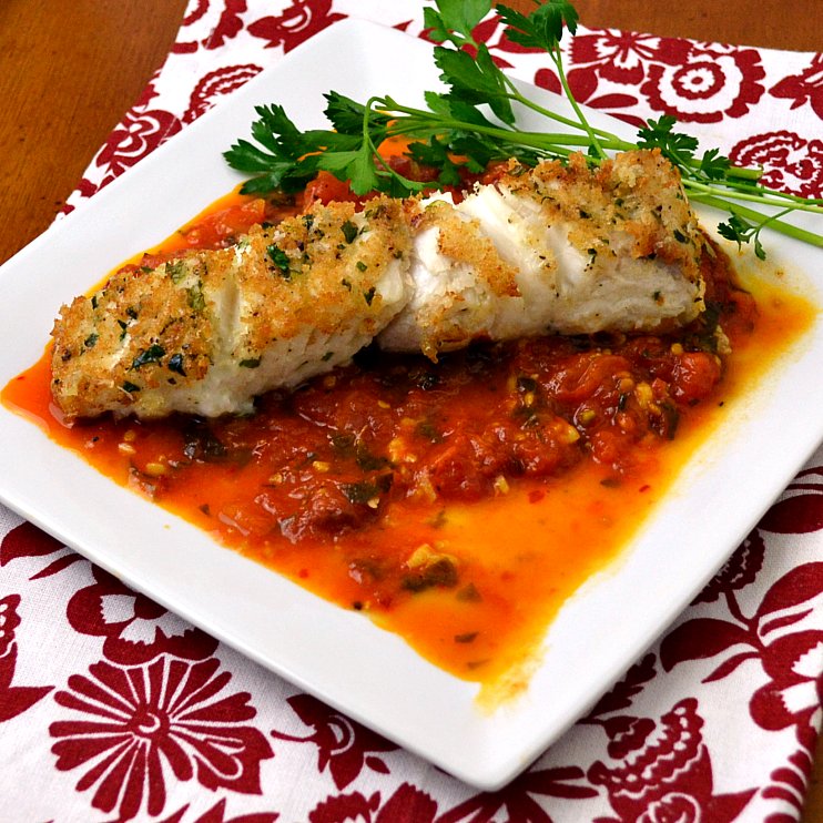 The Foodie Couple Parmesan Crusted Halibut