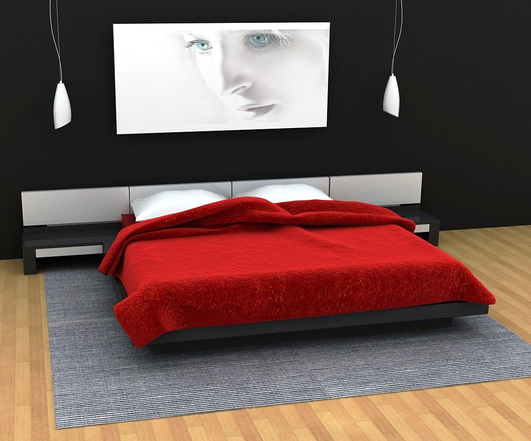 Idées ados chambre girl rouge et noir ~ design interieur france