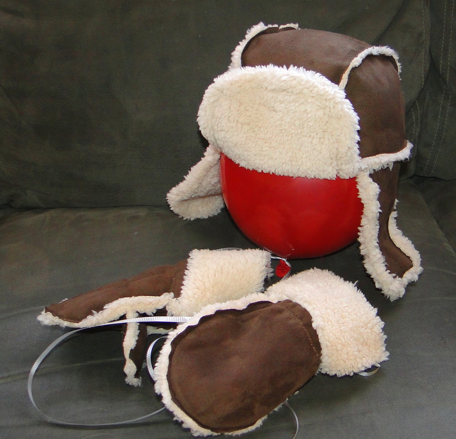 A Family That Birds Together Sherpa Bomber Hat and Gloves