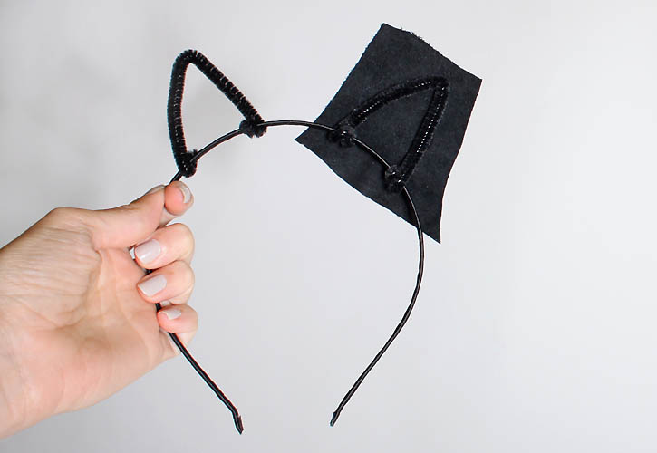 DIY Leather Halloween Cat Ears Gina Michele
