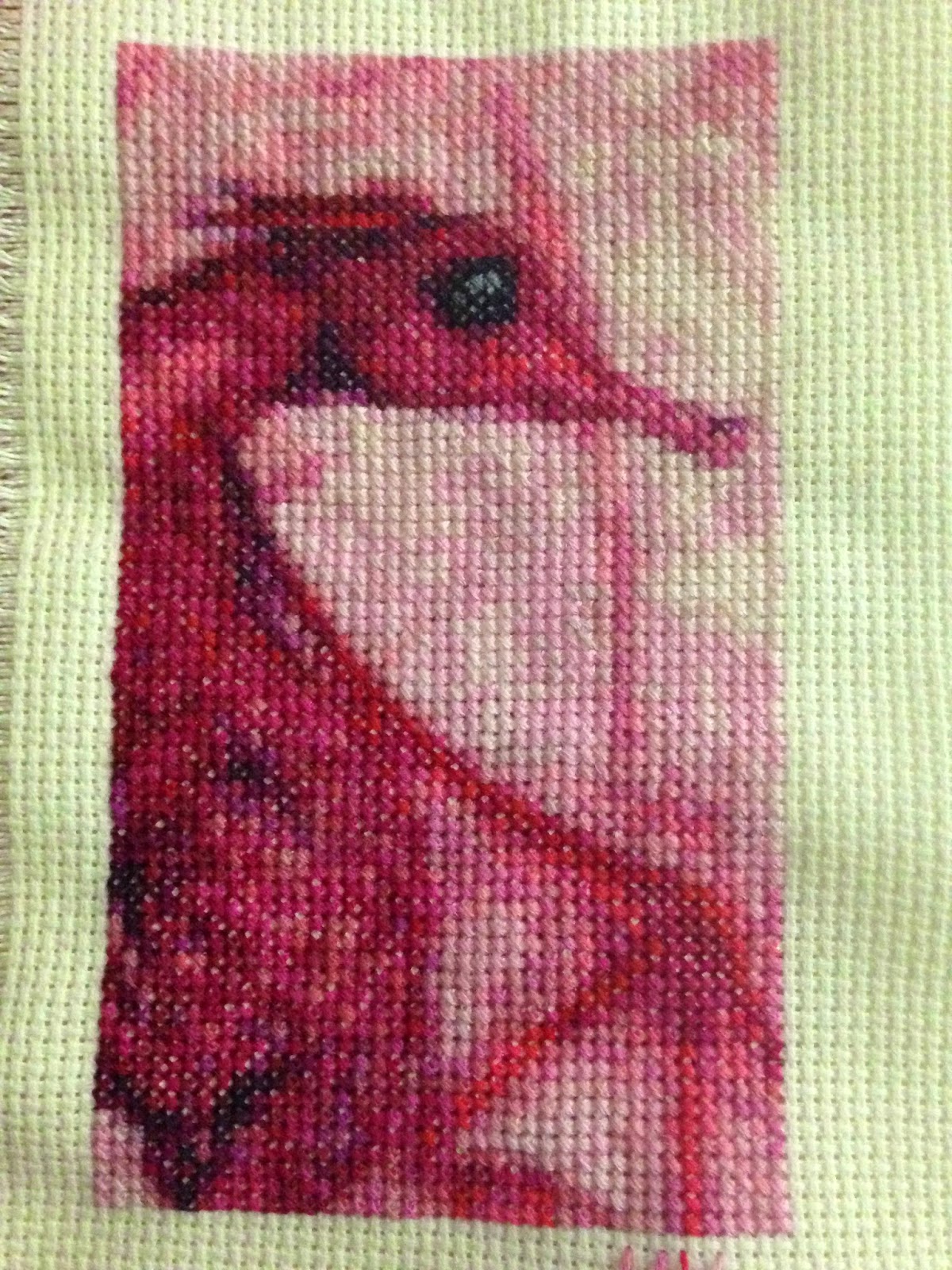 Catchnaomi creations Dragon cross stitch WIP