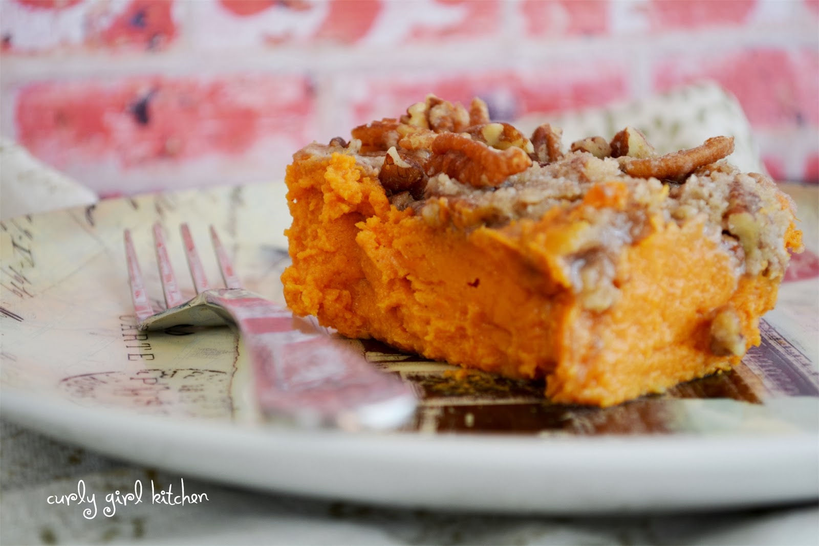 Curly Girl Kitchen Sweet Potato Casserole with Orange Zest and Pecan