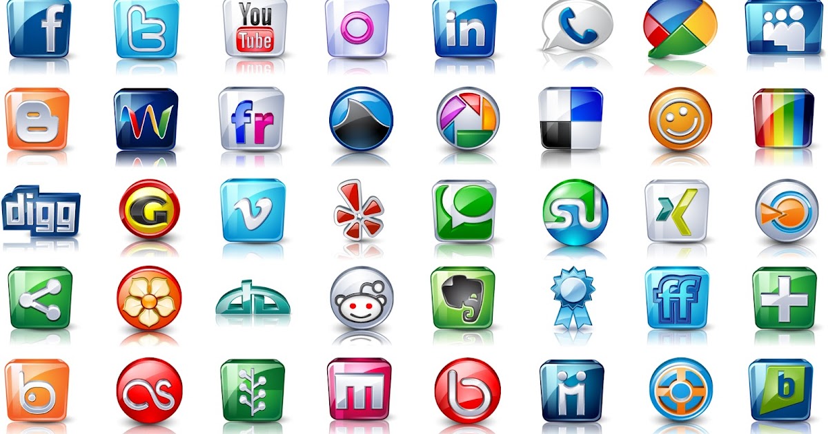 Cocorel: 40 ícones de redes sociais [.RAR | .CDR | .PSD]