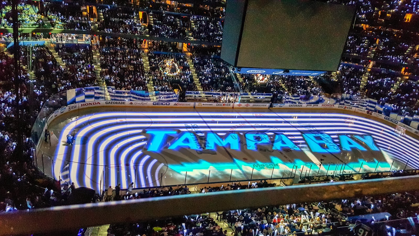 Shot of the Day Tampa Bay Lightning at Amalie Stadium