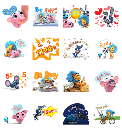 line stickers blink blink