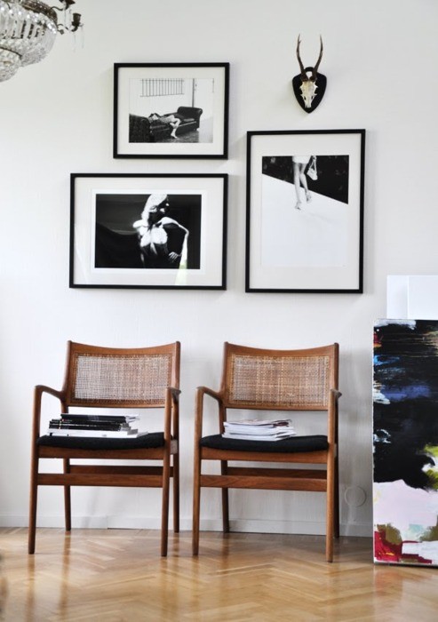 my scandinavian home: Monochrome wall space inspiration