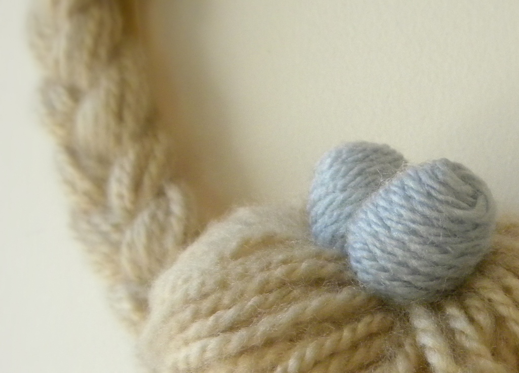 homework a creative blog Etceteras braid and bun yarn wreath