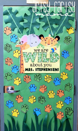 "Wild About You" Teacher Appreciation Door