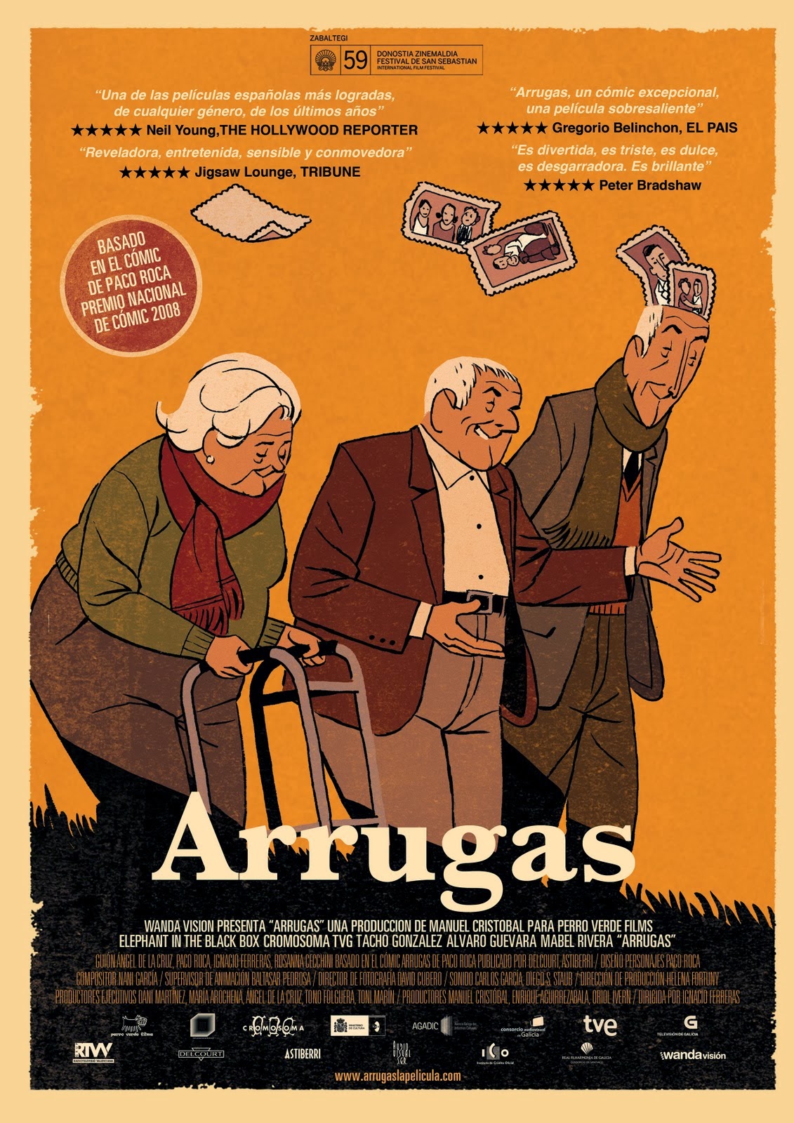 Cartel de 'Arrugas' Cartel, póster, arrugas, película, animación