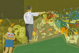 Digital painting with Brushes on iPad
