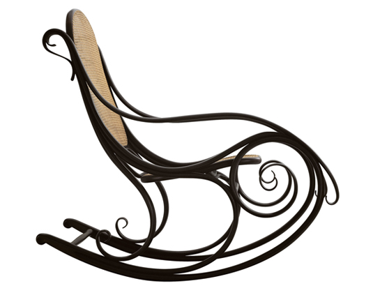 Fake thonet bentwood rocking chair