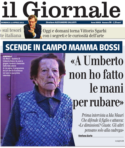 Giornalismo in Italia Il+Giornale+mamma+Bossi+Umberto+-+Nonleggerlo
