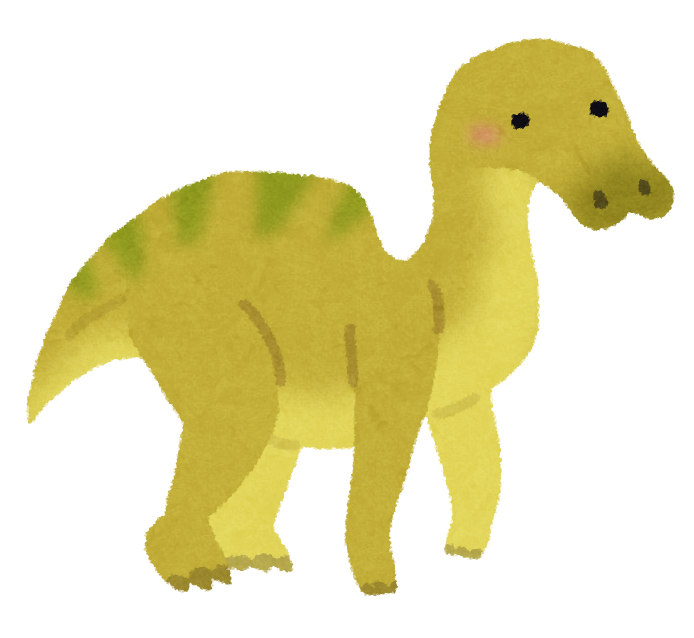 無料イラスト かわいいフリー素材集 エドモントサウルスのイラスト 恐竜