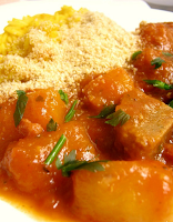 Seitan na Pressão com Aipim Seitan na Pressão com Aipim (vegana)