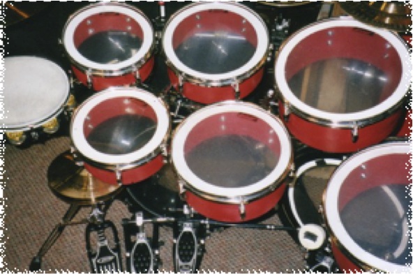 muffled drums